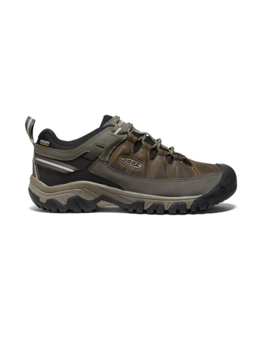 Keen Men's Targhee 3 Waterproof Hiking Shoes in Bungee Cord/Black Size 15